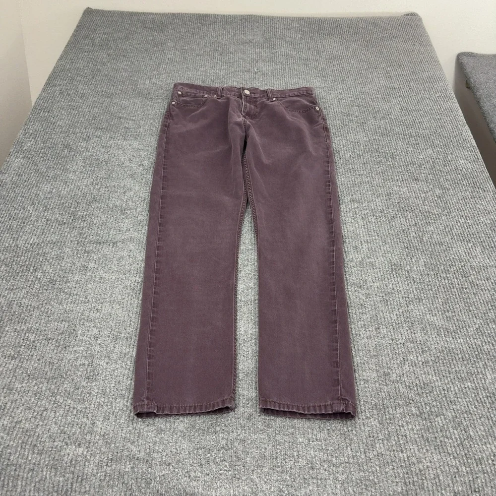 Levis 508 Jeans Mens 32x32 Purple Cotton Corduroy Tapered Casual Streetwear